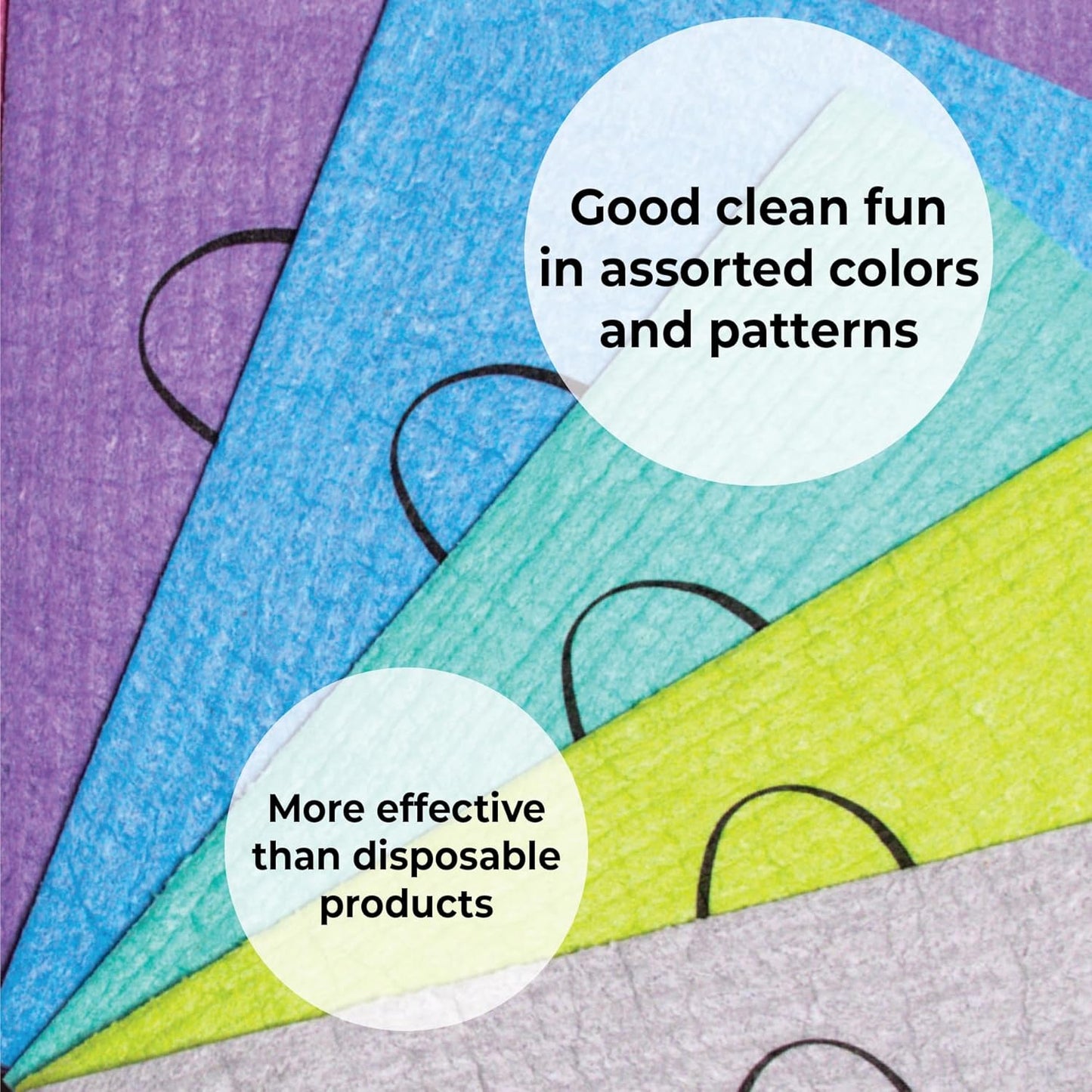 Cloth, 4-Pack Versatile Swedish Dishcloths for Kitchen and Household Use, Reusable Cleaning Cloths, Planet-Friendly, Dishwasher and Dryer-Safe, Assorted Colors