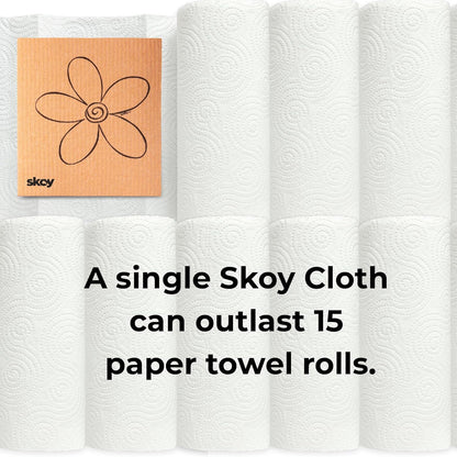 Cloth, 4-Pack Versatile Swedish Dishcloths for Kitchen and Household Use, Reusable Cleaning Cloths, Planet-Friendly, Dishwasher and Dryer-Safe, Assorted Colors